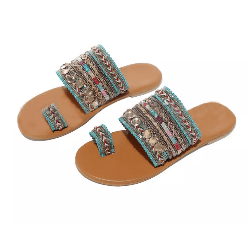 【Today's Special Price $29.99】2024 Boho Style Toe Ring Sandals