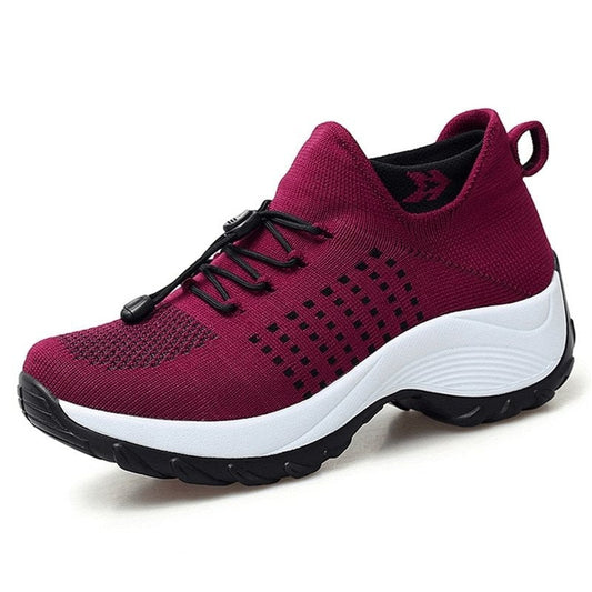 🔥Last Day 49% OFF -Ortho Stretch Cushion Shoes - Red- FREE SHIPPING
